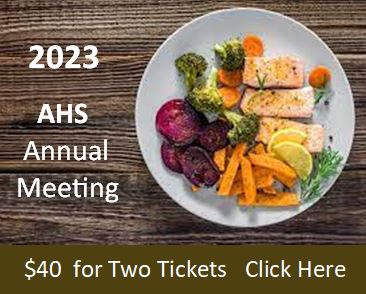 2023 AHS Annual Meeting, $40 for two tickets